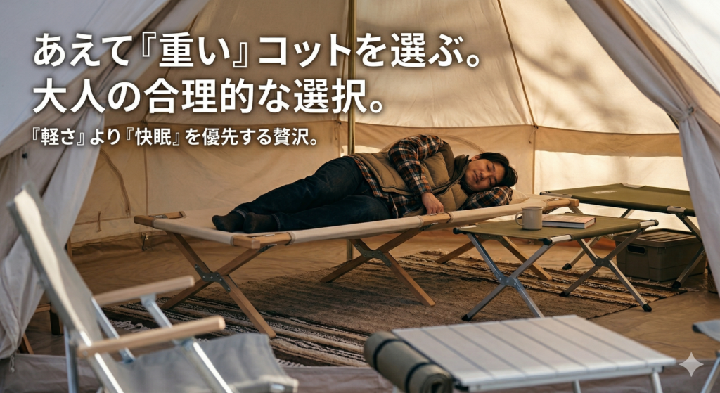 あえて重いコットを選ぶ